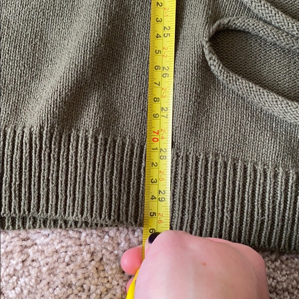 Womens Express Olive Green Oversized Sweater - Med - Picture 6 of 7